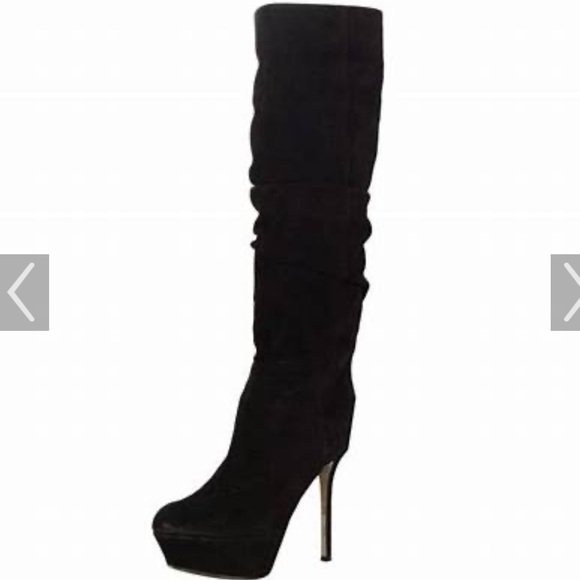 Sergio Rossi suede platform boots. - Picture 2 of 8